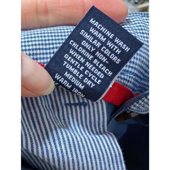 Cremieux Men's Blue Solid 100% Cotton Mid-Rise Chino Shorts Size 38 NWT - Picture 7 of 7